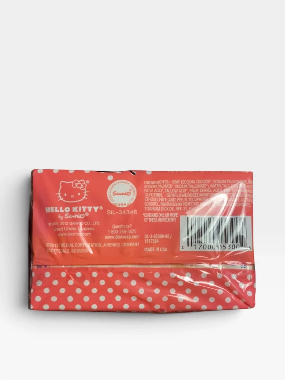 RARE Hello Kitty Sanrio Dial Bar Soap (2 Bars in Package) Brand New! SEALED